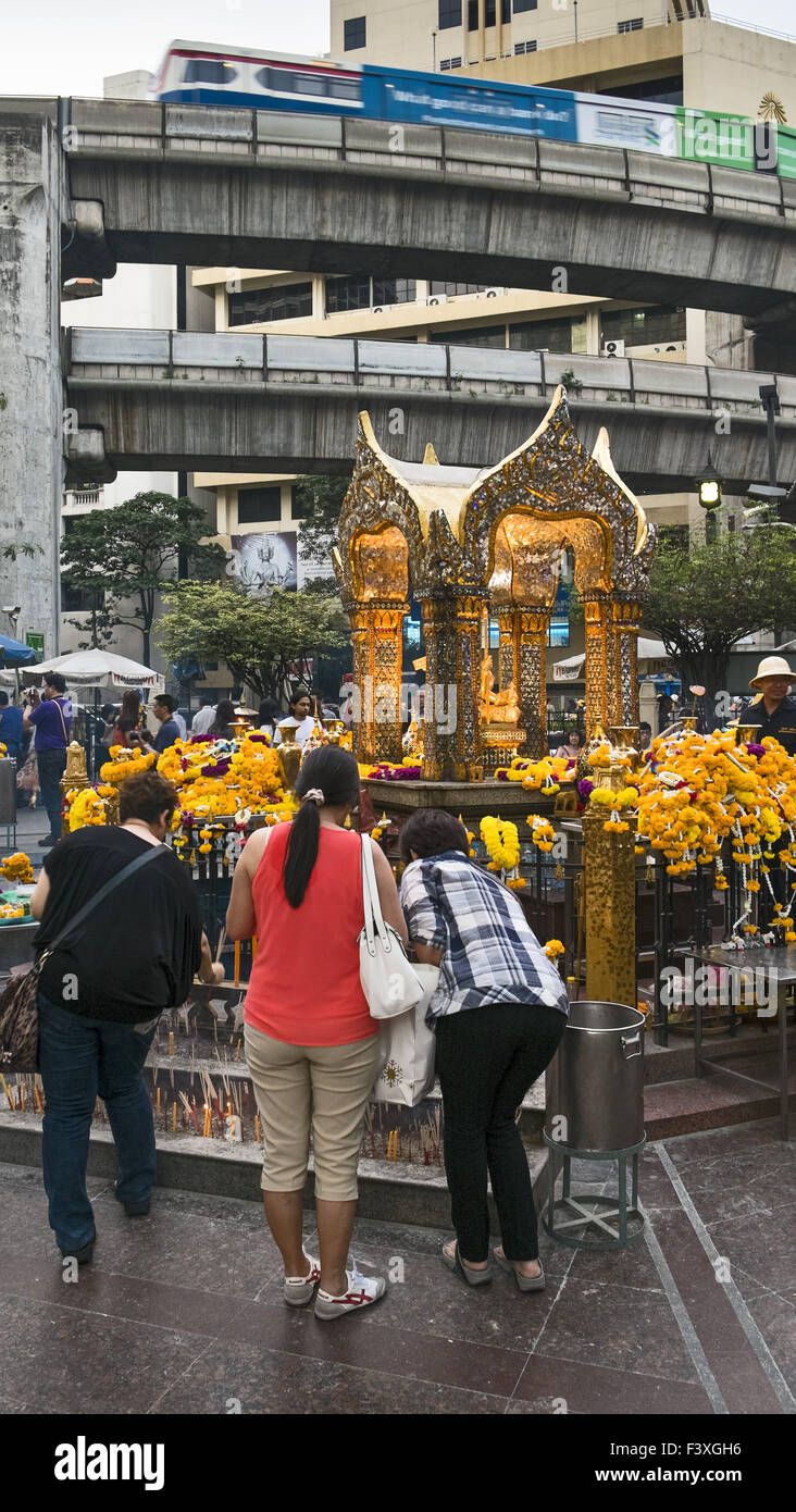 Erawan-Schrein, Bangkok, Thailand Stockfoto