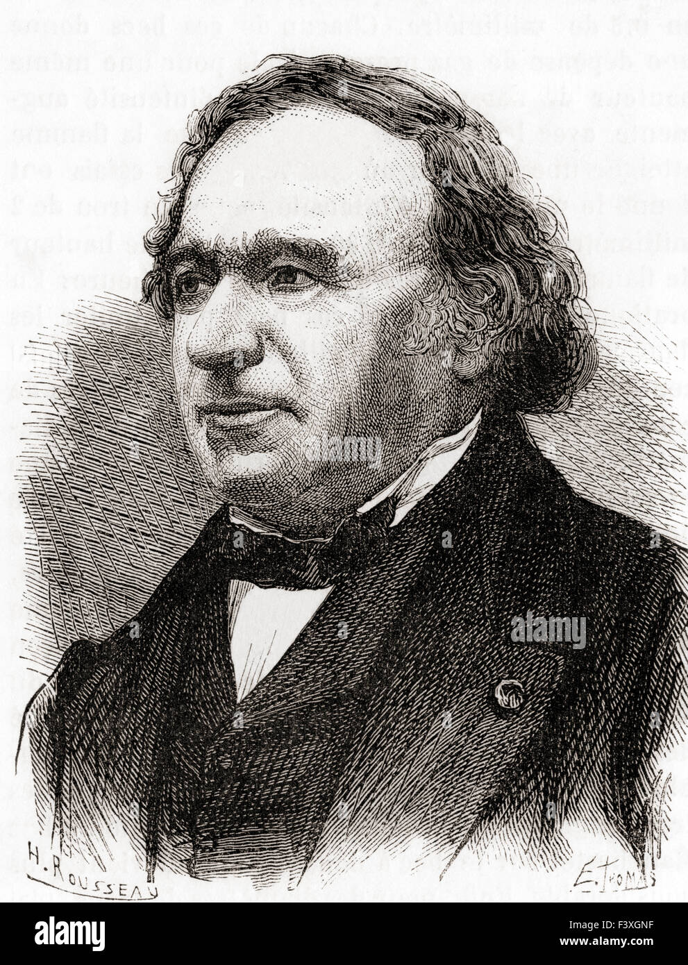 Jean-Baptiste André Dumas, 1800 – 1884.   Französischer Chemiker. Stockfoto