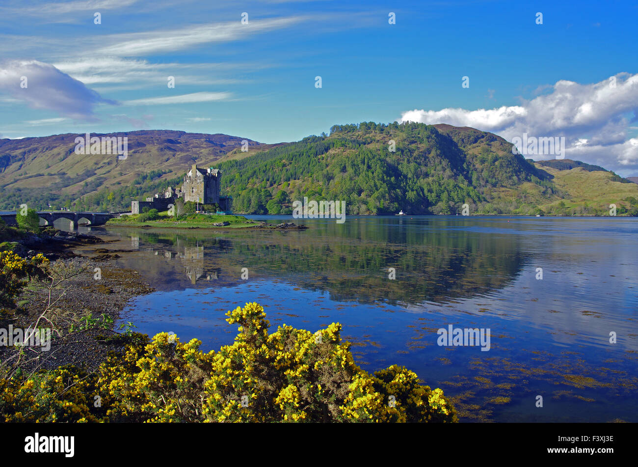 das berühmte Eilean Donean Schloss Stockfoto