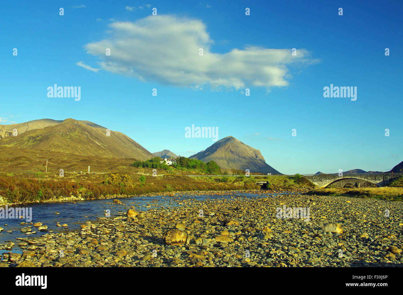Traumtag auf der Isle Of Skye Stockfoto