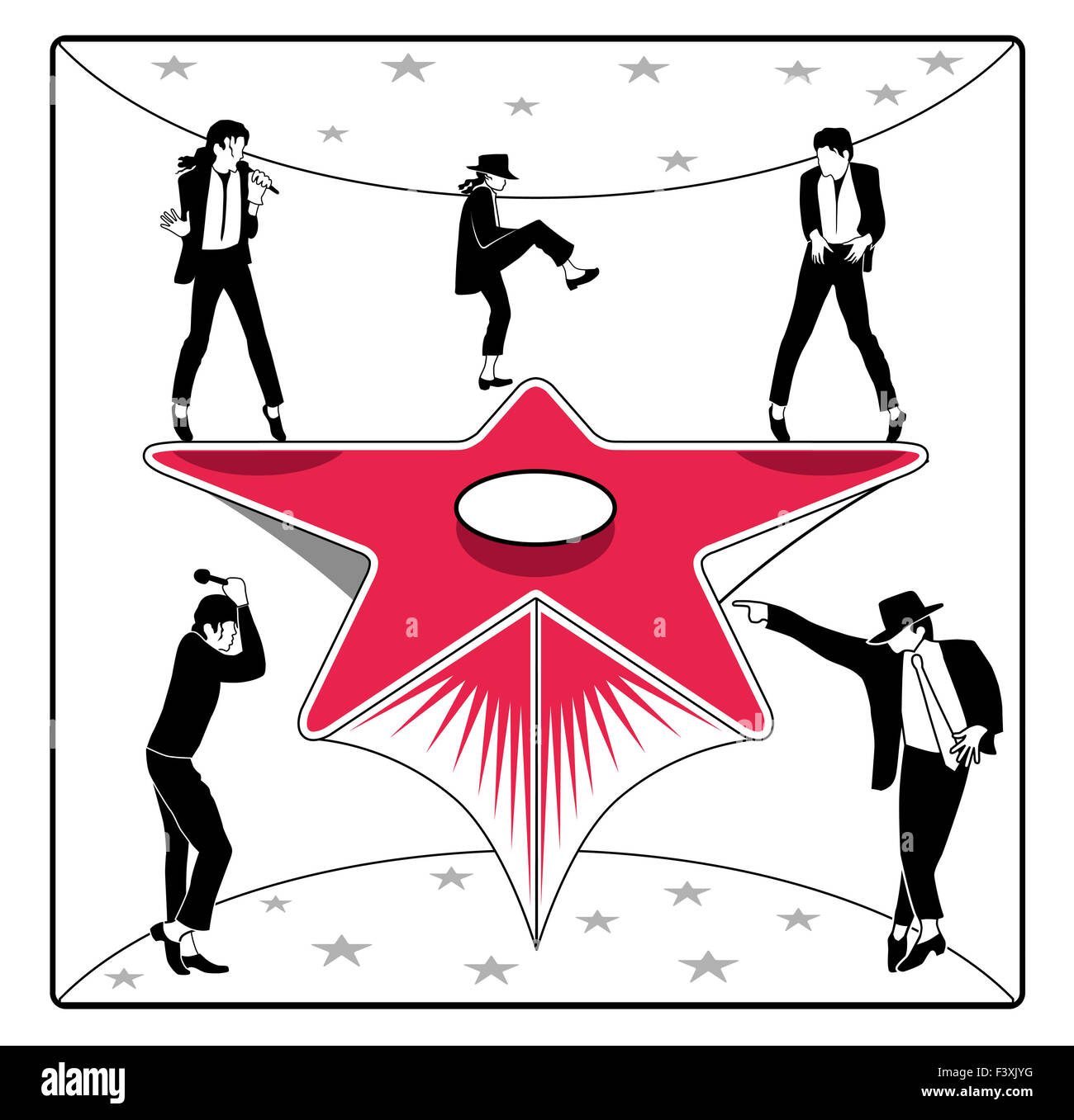 Tänzer-Star Stockfoto