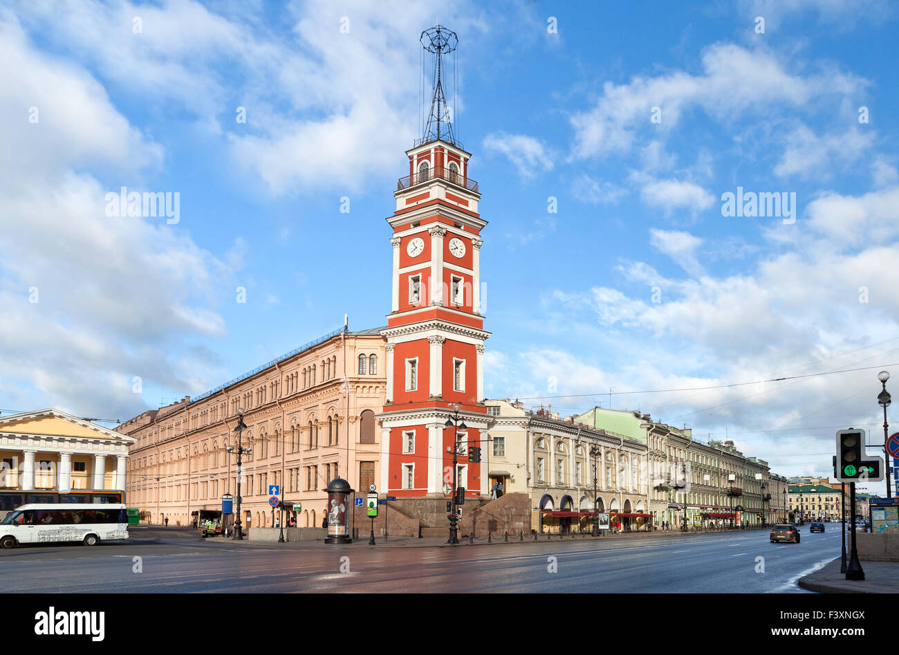 Newskij Prospekt in St. Petersburg, Russland Stockfoto