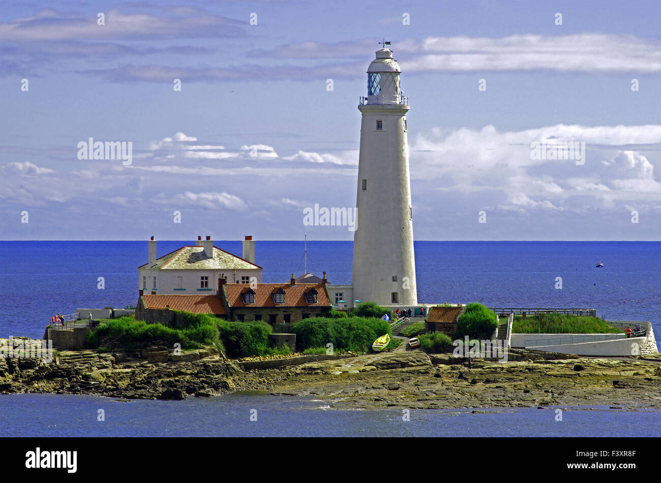 Leuchtturm in der Nähe von newcastle Stockfoto