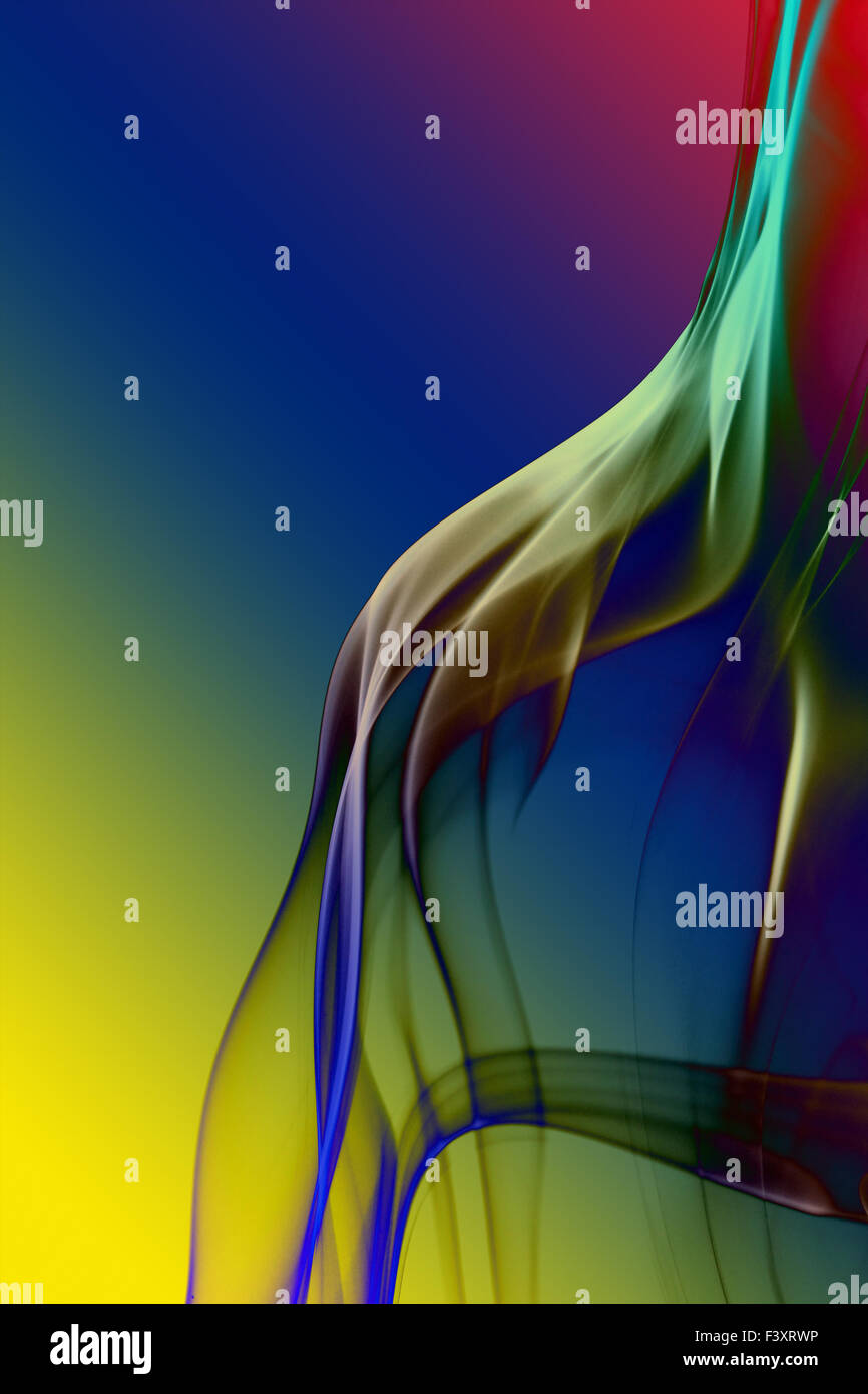 Rauch in bunten Hintergrund abstrakt Stockfoto