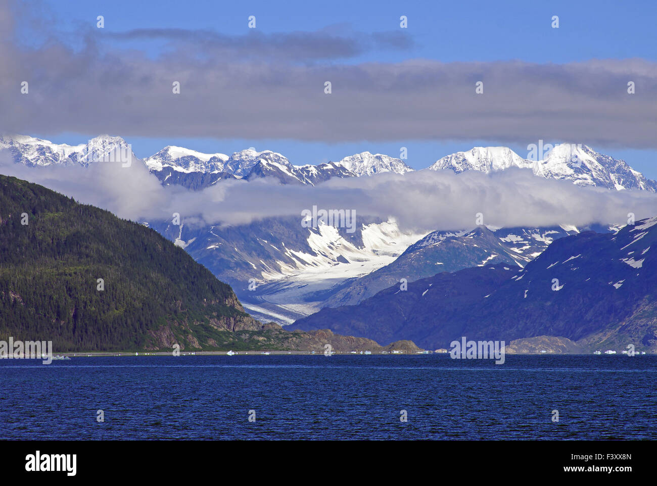 Gletscher in der Nähe von Valdez Stockfoto