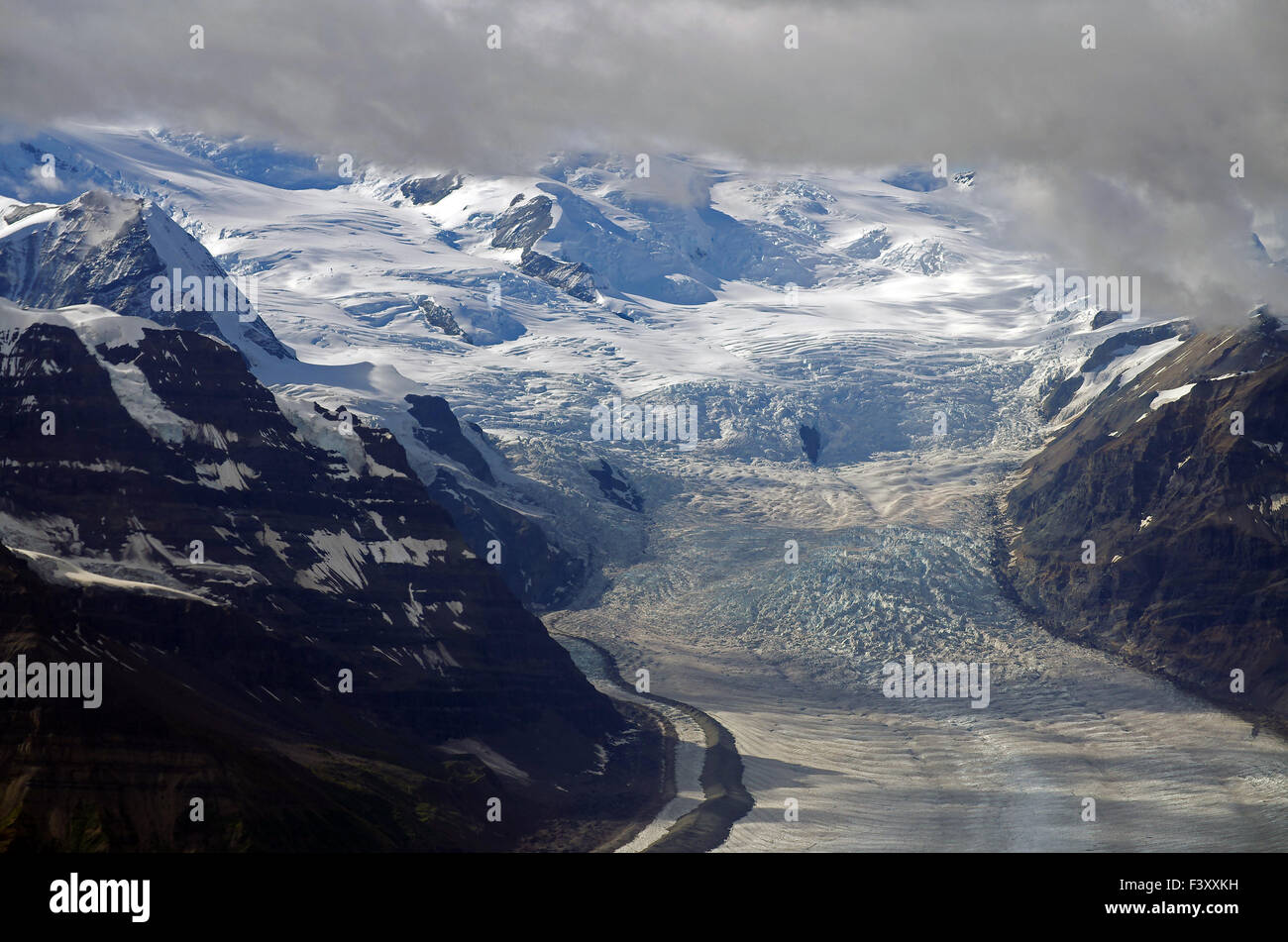 Gigantische Gletscher Stockfoto