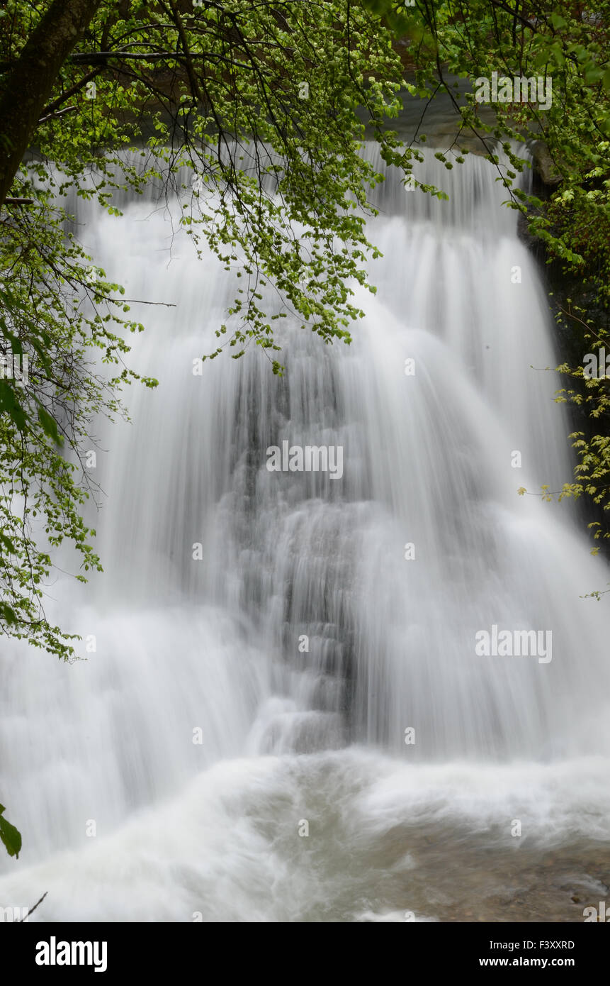 Wasserfall bei der Starzel Stockfoto