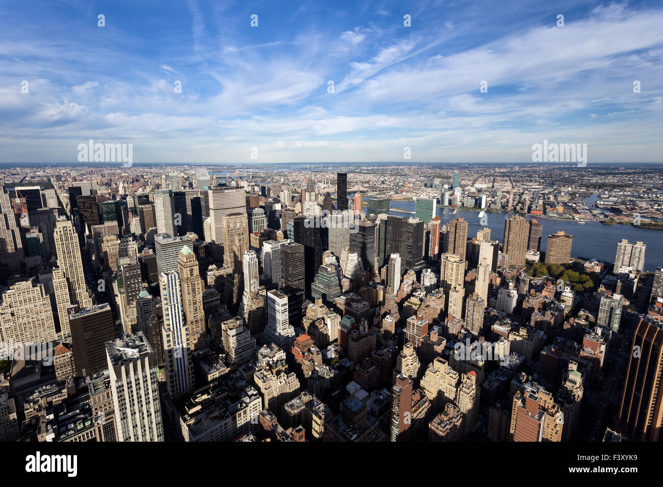 Blick auf New York City Stockfoto