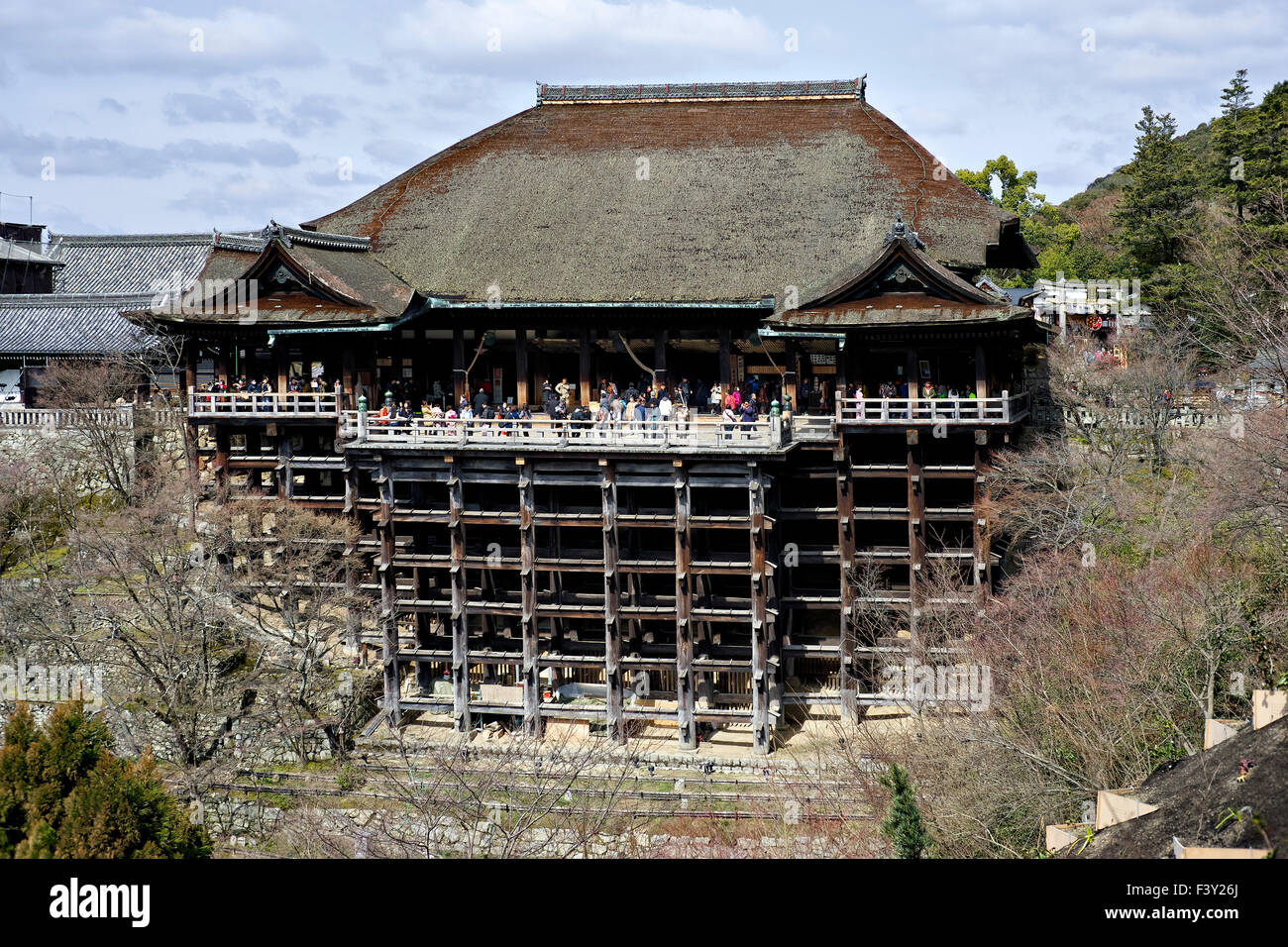 Japan, Honshu-Insel, Kansai, Kyoto, Kyomizudera Tempel. Stockfoto