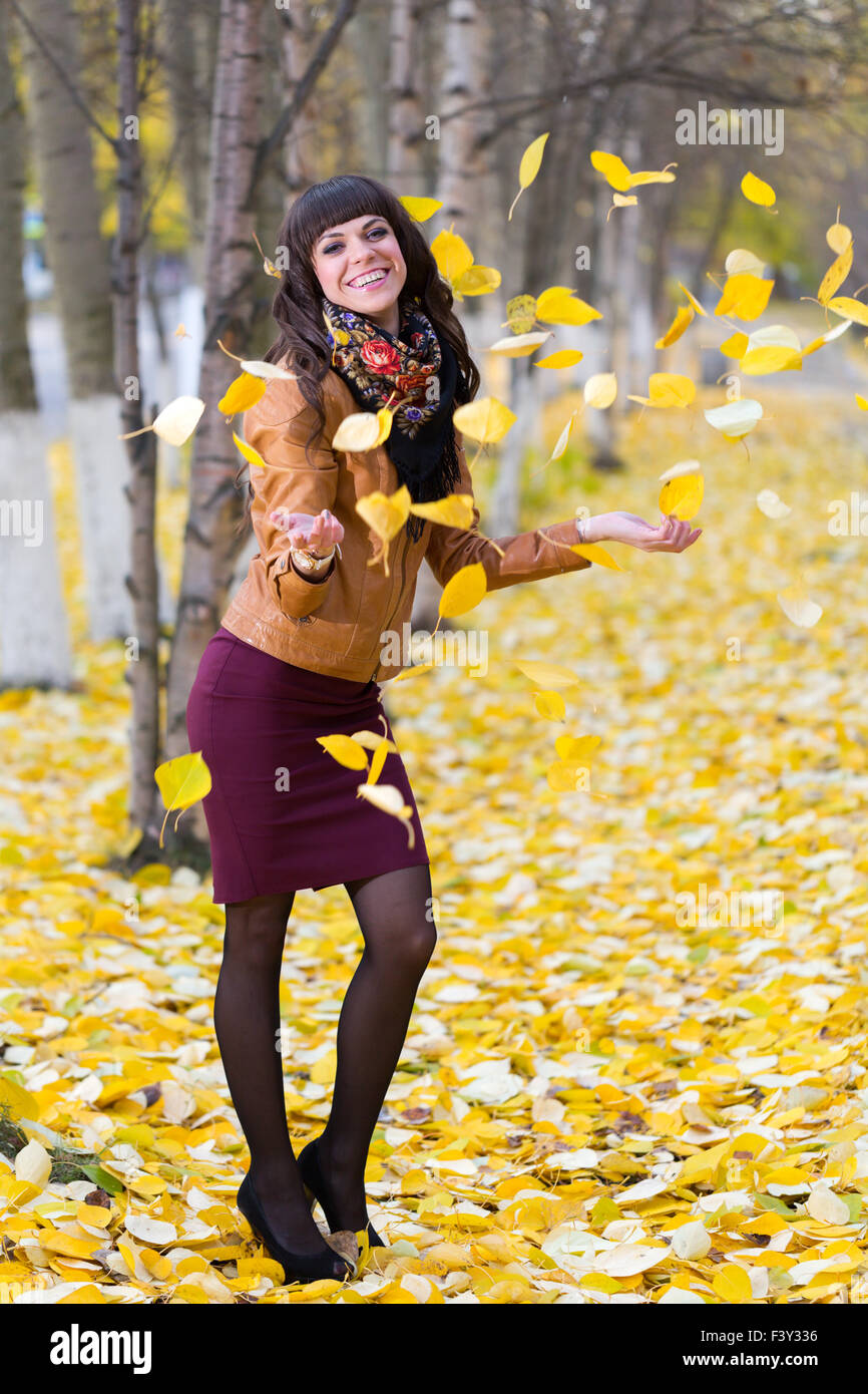 Herbstlaub - Stock Bild Stockfoto