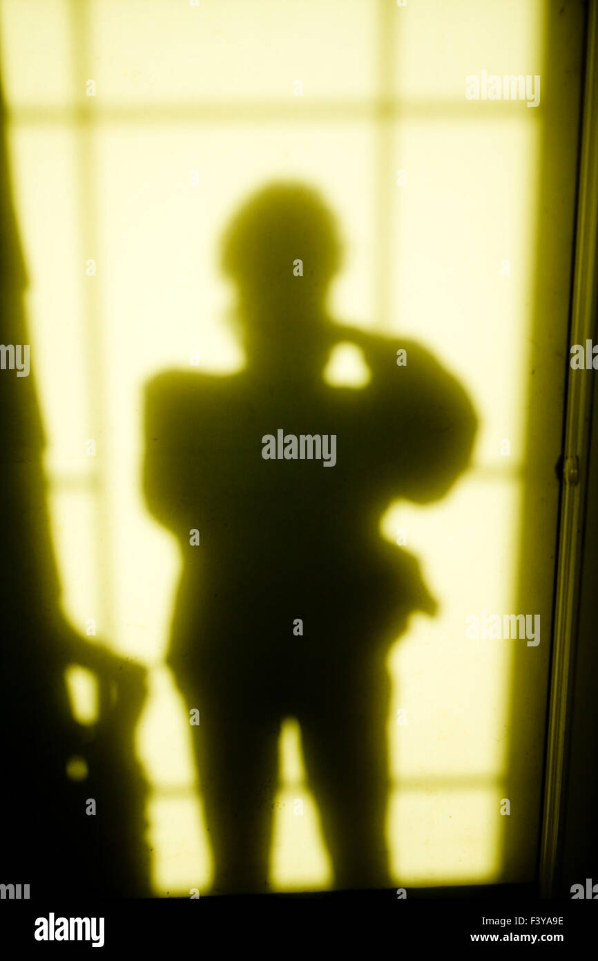 Schatten, person Stockfoto