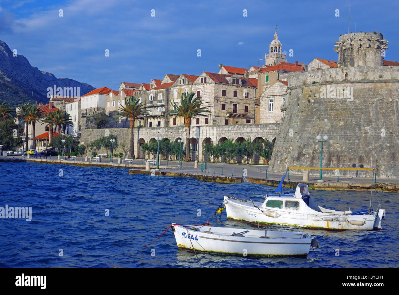 der alte korcula Stockfoto