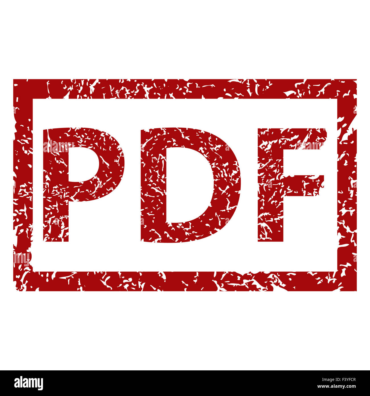 PDF-Grunge-Stempel Stockfoto