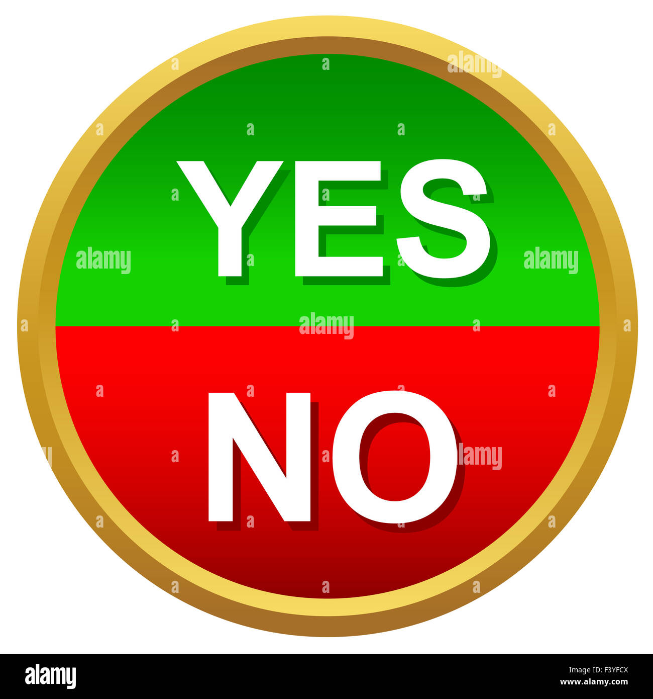 Vektorja oder Nein Symbole Stockfotografie Alamy