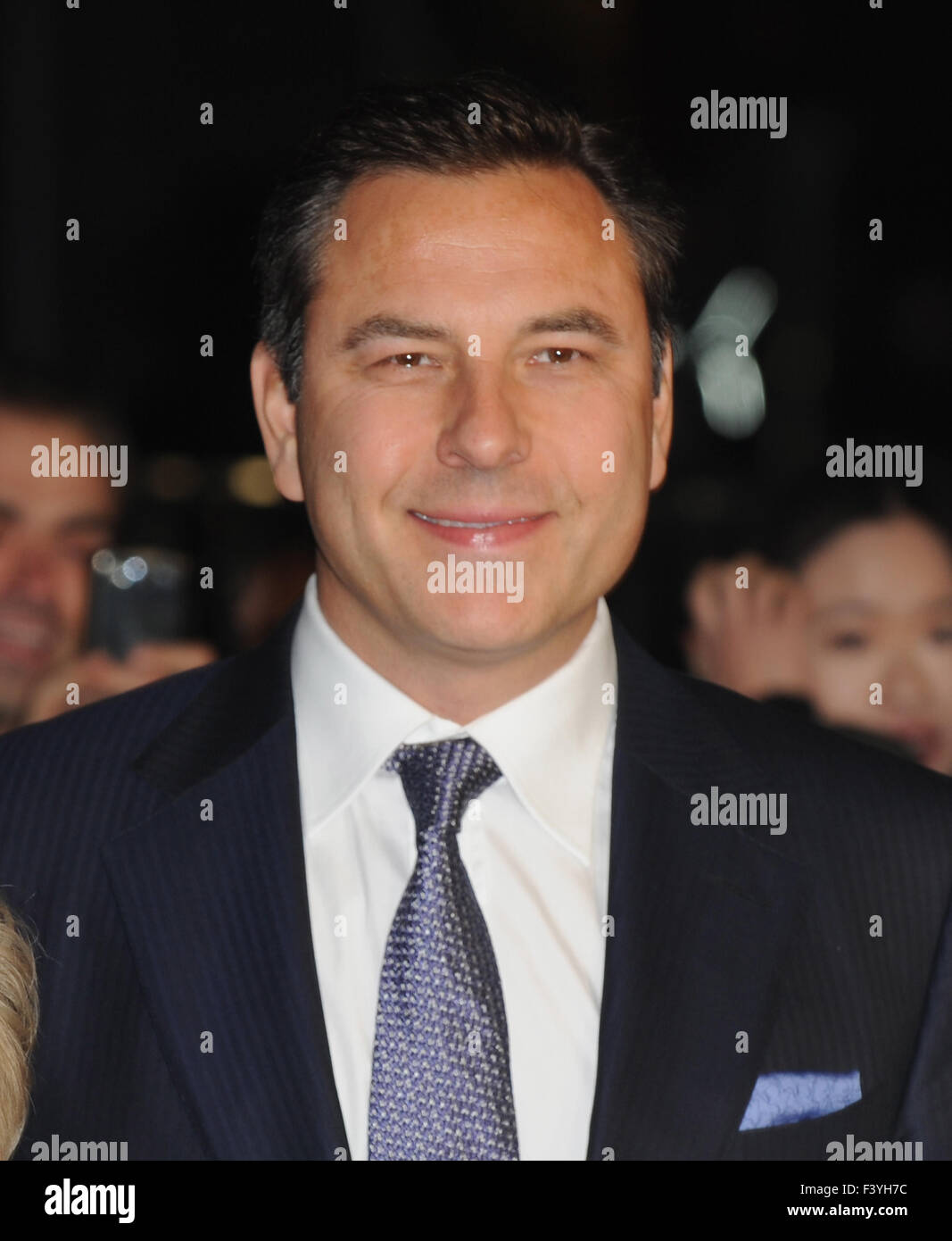 London, UK, UK. 13. Oktober 2015. David Walliams besucht das Herzstück Gala-Screening von 'The Lady In The Van' während der BFI London Film Festival im Odeon Leciester Square. Bildnachweis: Ferdaus Shamim/ZUMA Draht/Alamy Live-Nachrichten Stockfoto