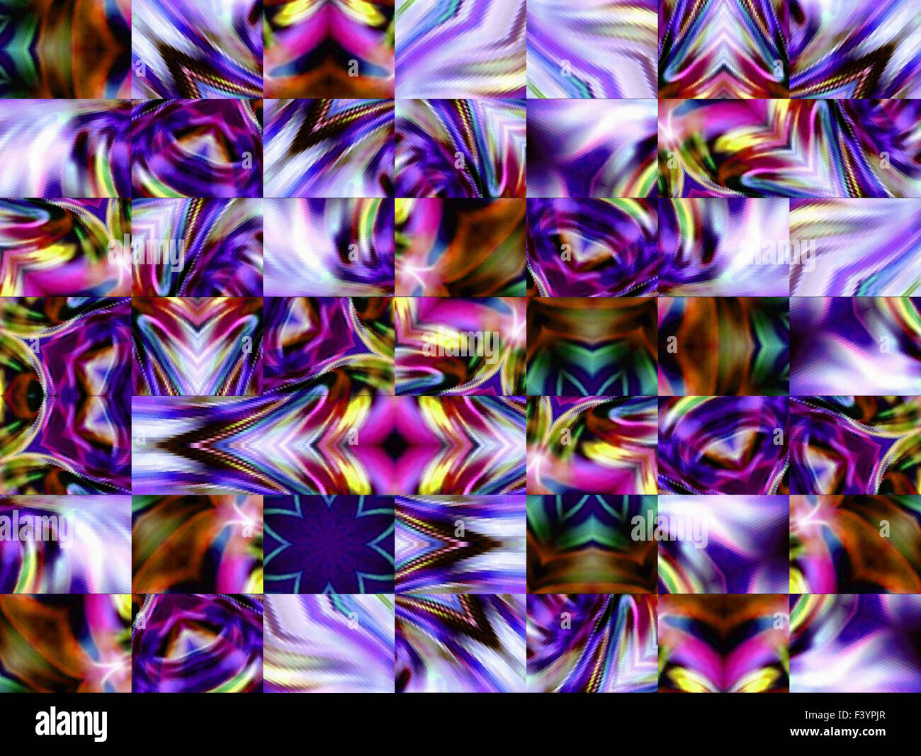 Geometrische abstrakte Ornament. Kaleidoskop.      A-0147. Stockfoto