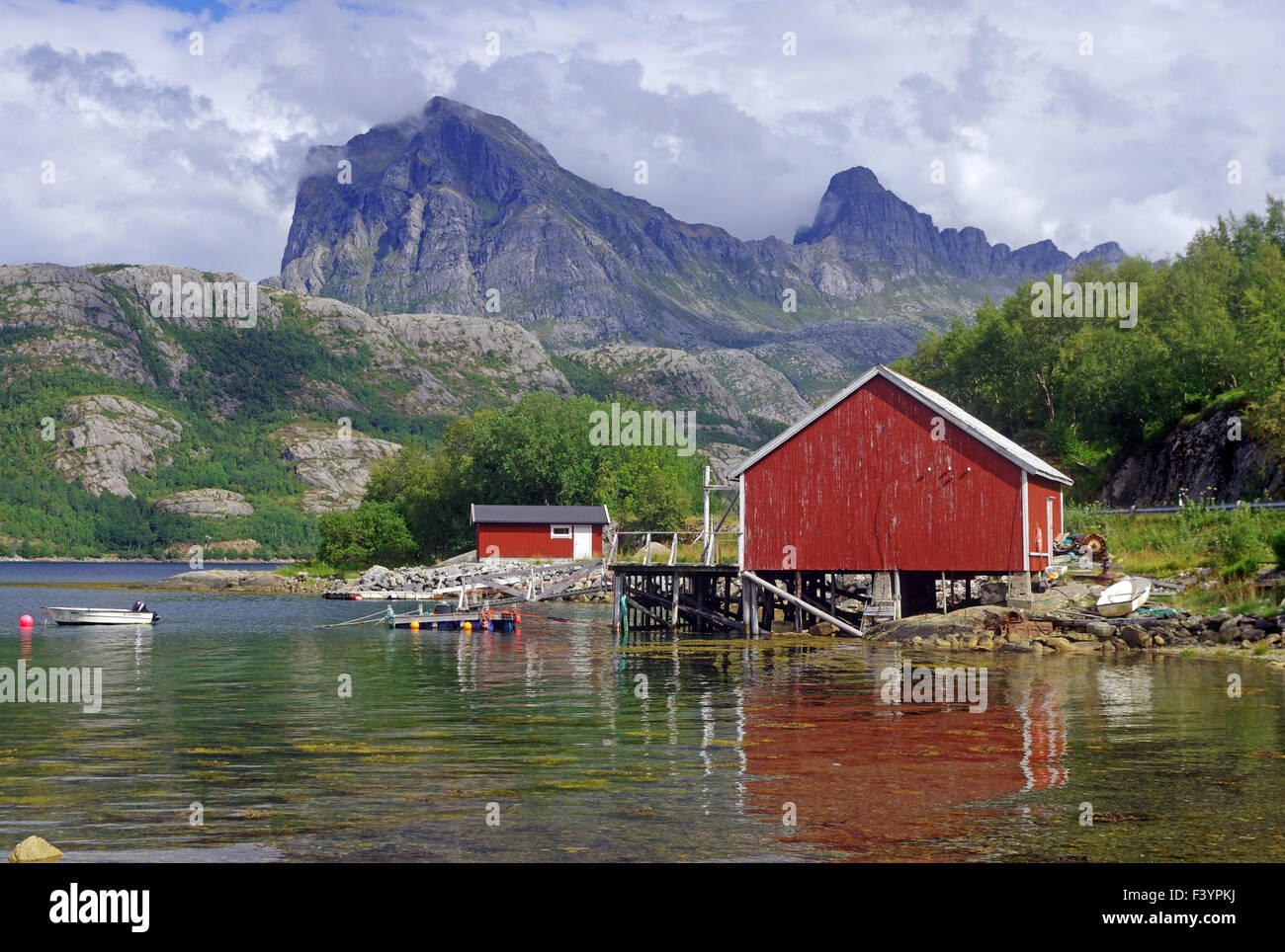 Romantische Küste Landschaft Stockfoto