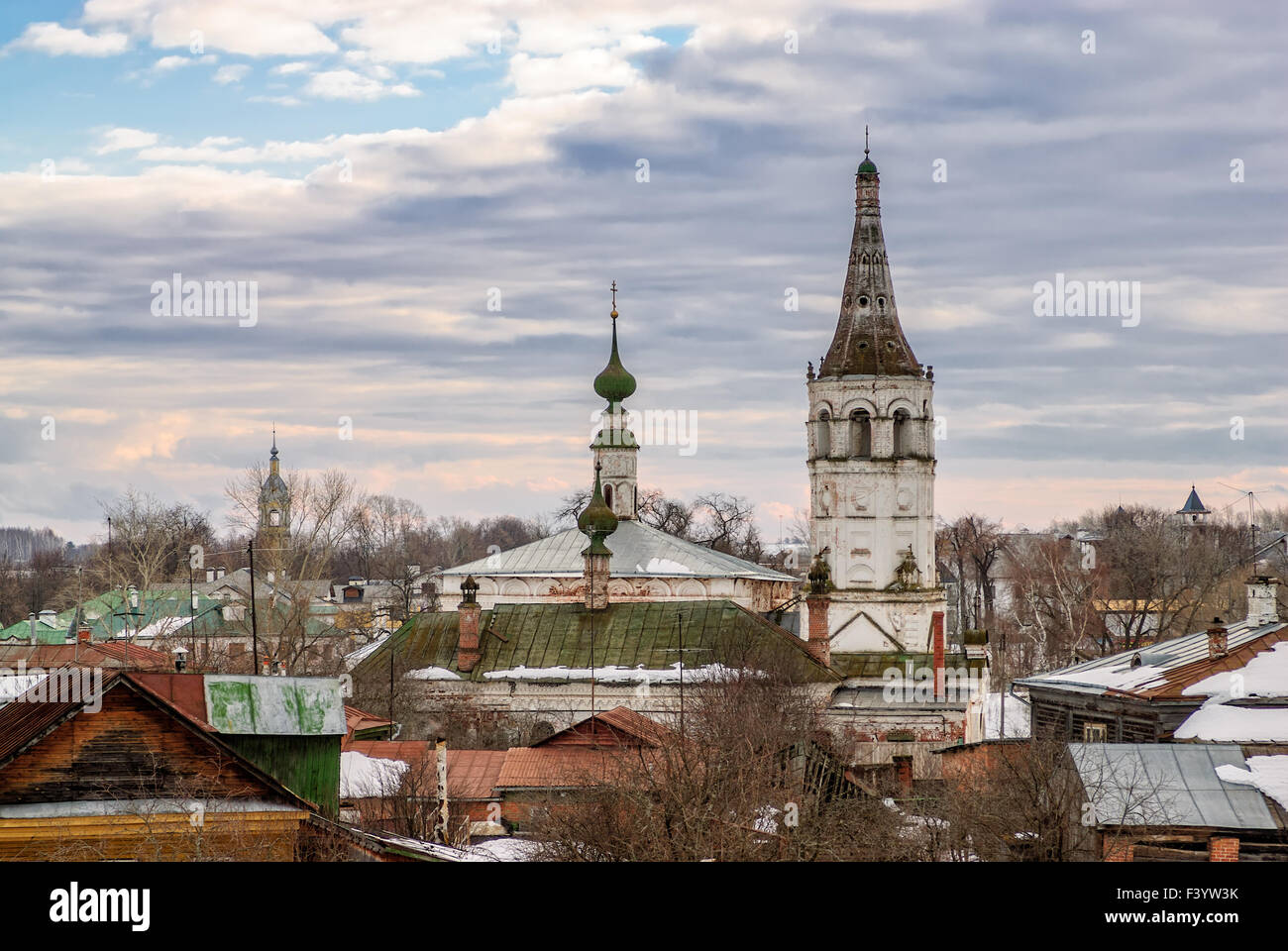 Dächer der russischen Stadt Susdal Stockfoto