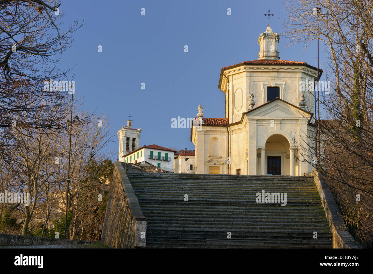 Kapelle, Sacro Monte di Varese Stockfoto