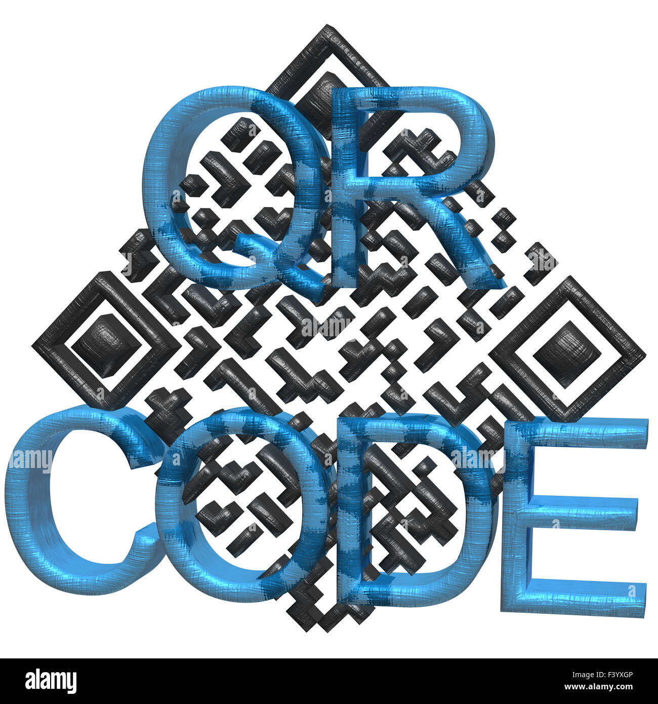 QR-Code Konzept Stockfoto
