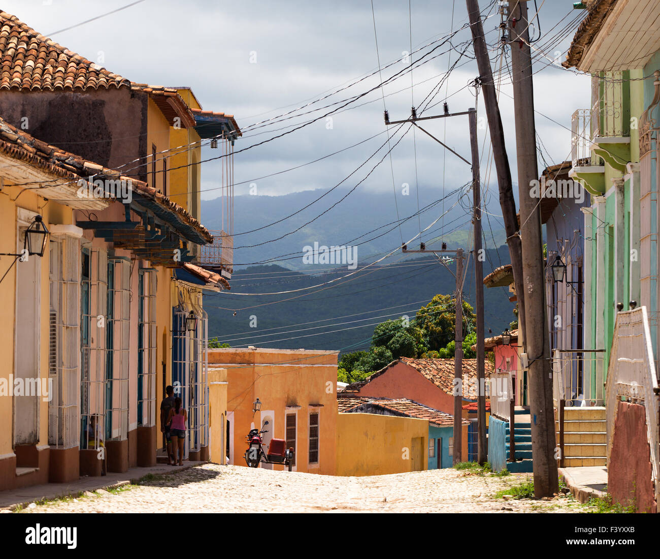UNESCO-Karibik-Kuba-Trinidad-Architekturen Stockfoto