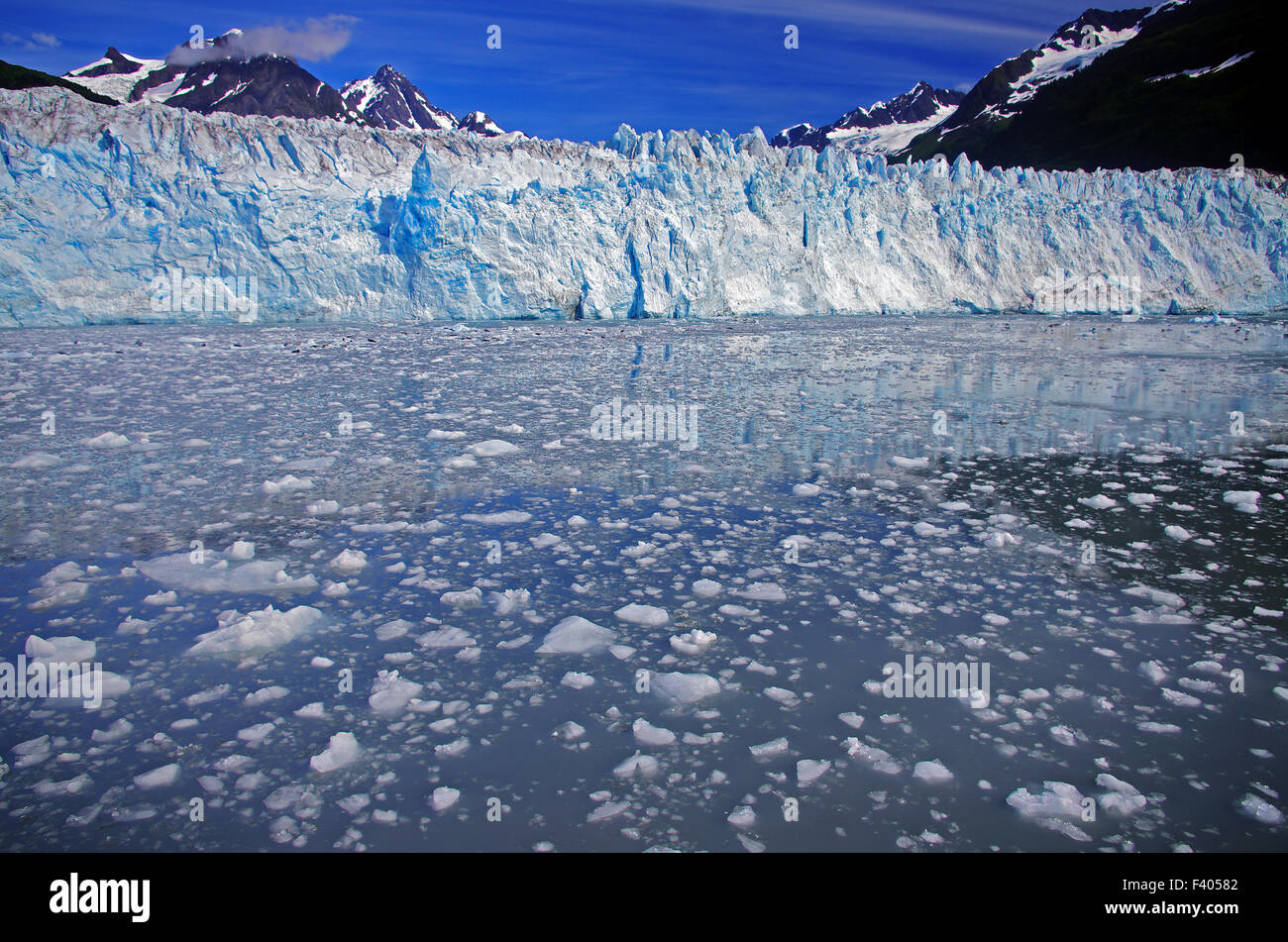 Mächtige Gletscher in der Nähe von Valdez Stockfoto