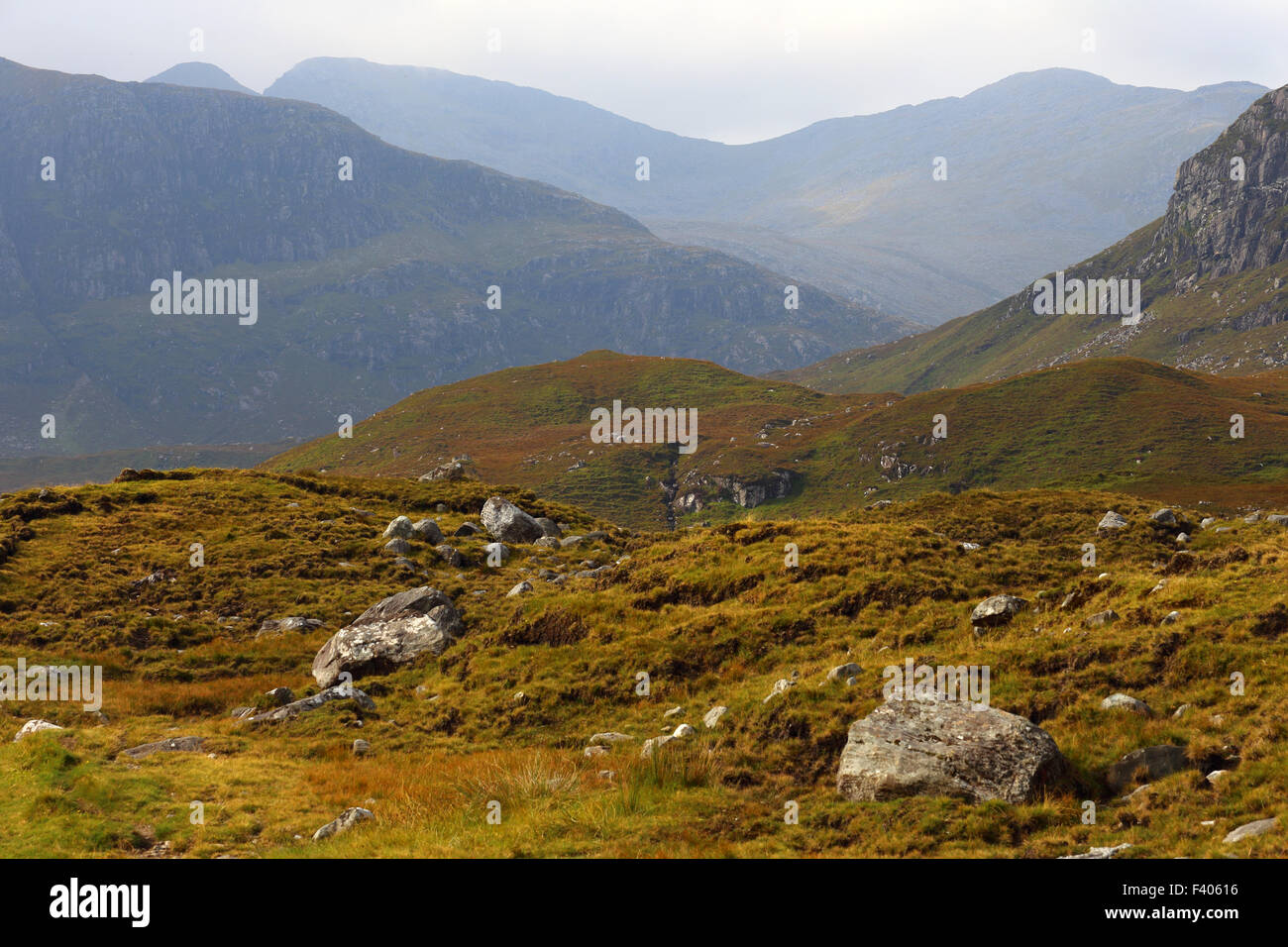 Berge von North Harris, Hebriden, Schottland Stockfoto