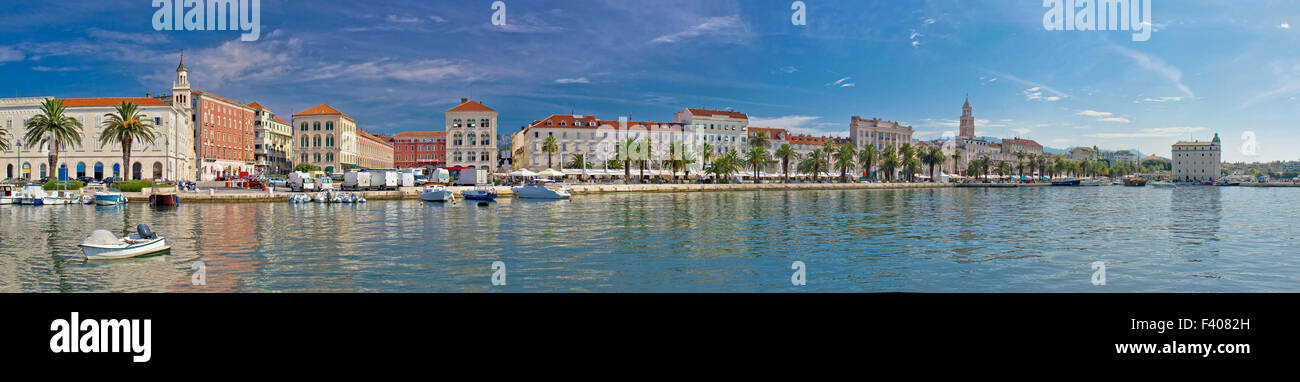 Schöne Split Panorama Blick Stockfoto