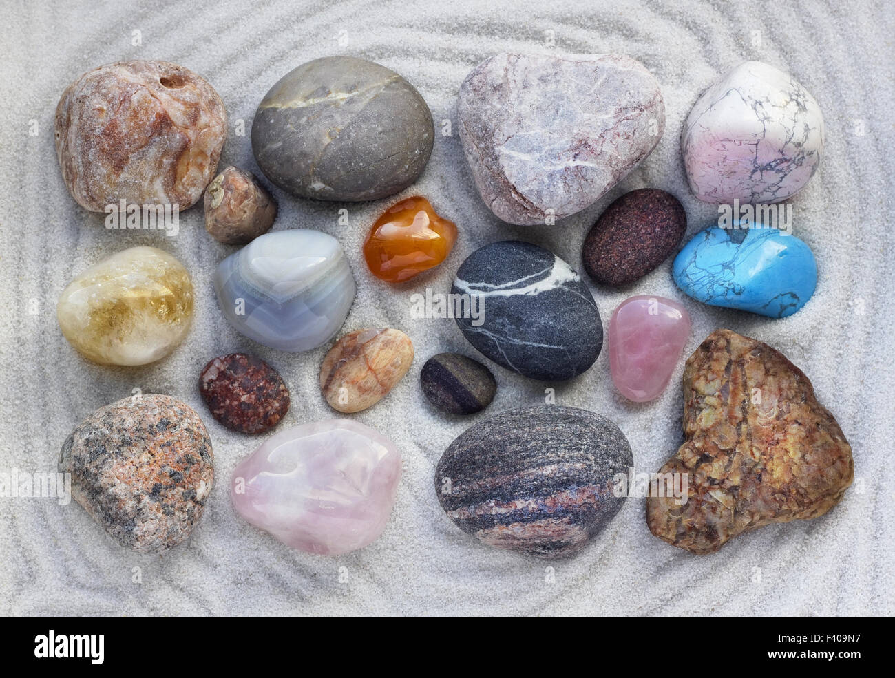 Meer-Steinen-Hintergrund Stockfoto