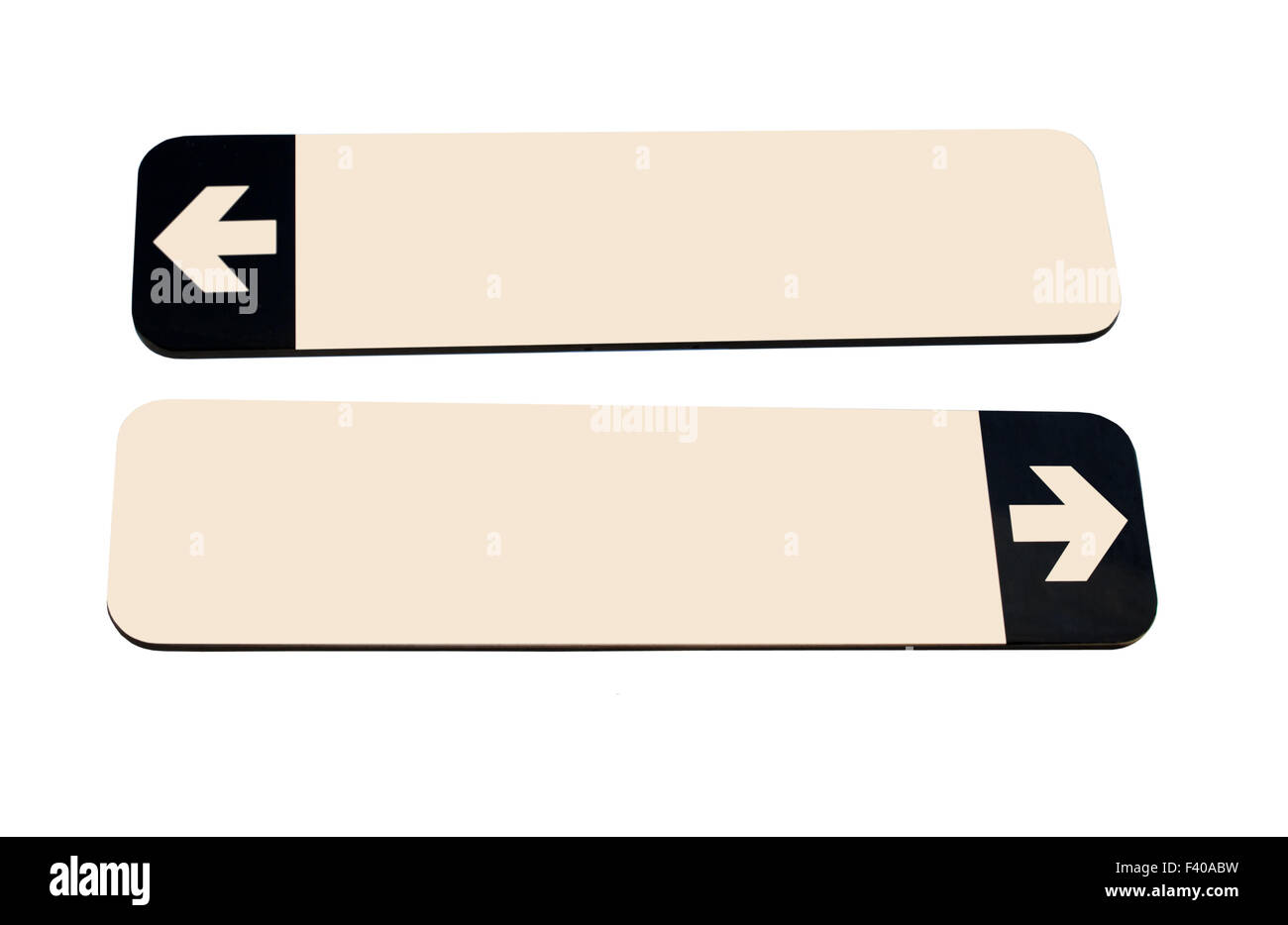 Leeren Pfeil-Zeichen Stockfoto