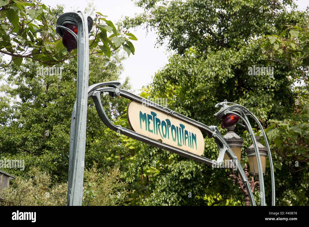 Paris Metro Zeichen - 05 Stockfoto