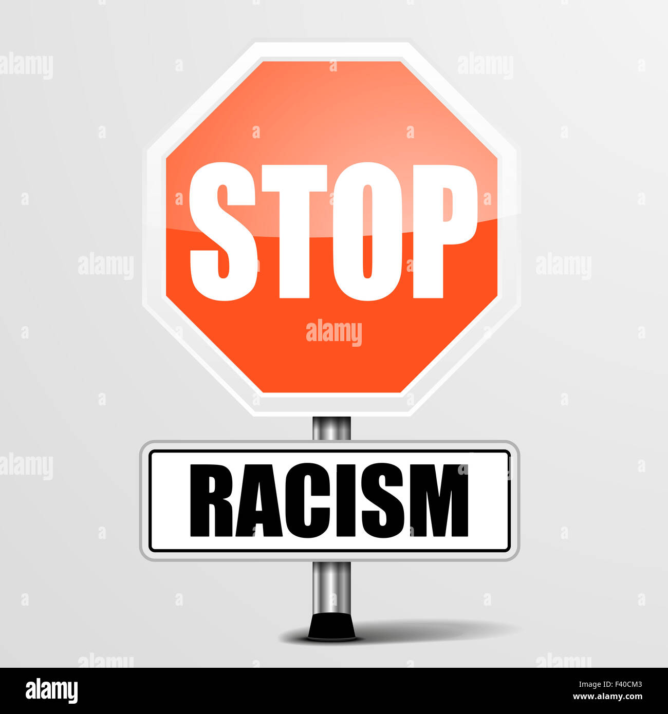 Stop Sign Rassismus Stoppt die rassismus ikone -Fotos und -Bildmaterial in hoher Auflösung ...