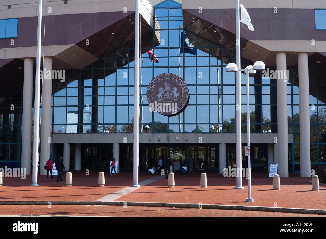 Fairfax County Government Center Gebäude - Fairfax, Virginia, Vereinigte Staaten Stockfoto