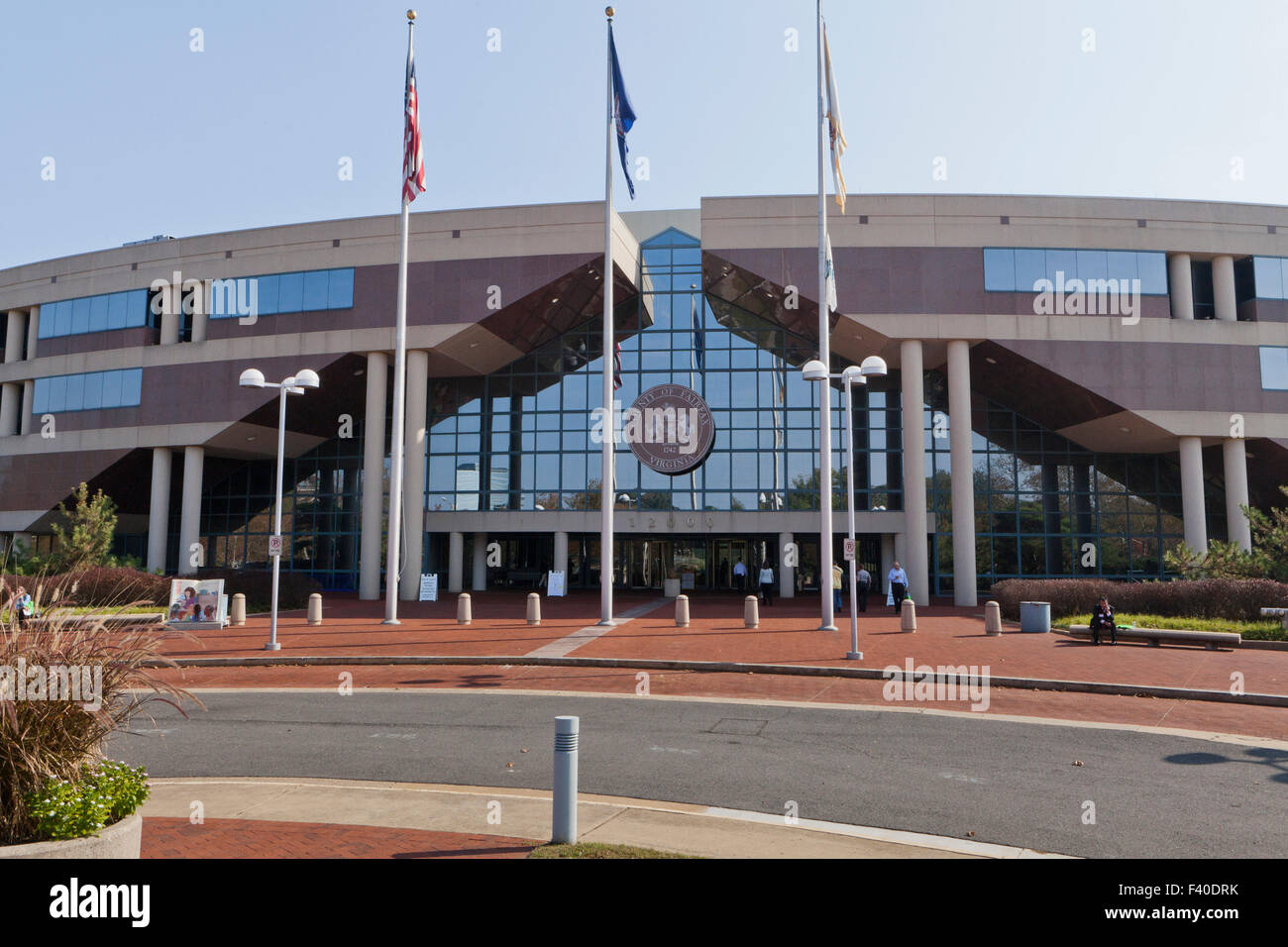 Fairfax County Government Center Gebäude - Fairfax, Virginia, Vereinigte Staaten Stockfoto
