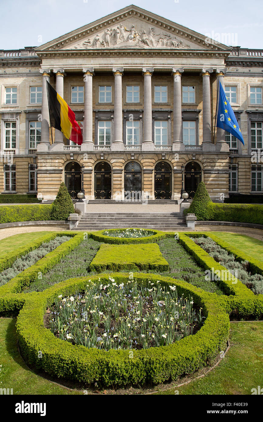 Bundesparlament Brüssel - vertikal Stockfoto