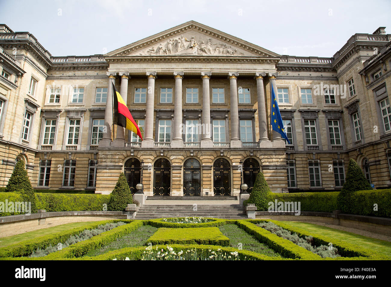 Bundesparlament Brüssel - Horizontal Stockfoto