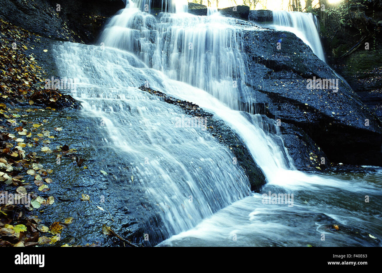 Wasserfall schwäbische Alb, Deutschland Stockfoto