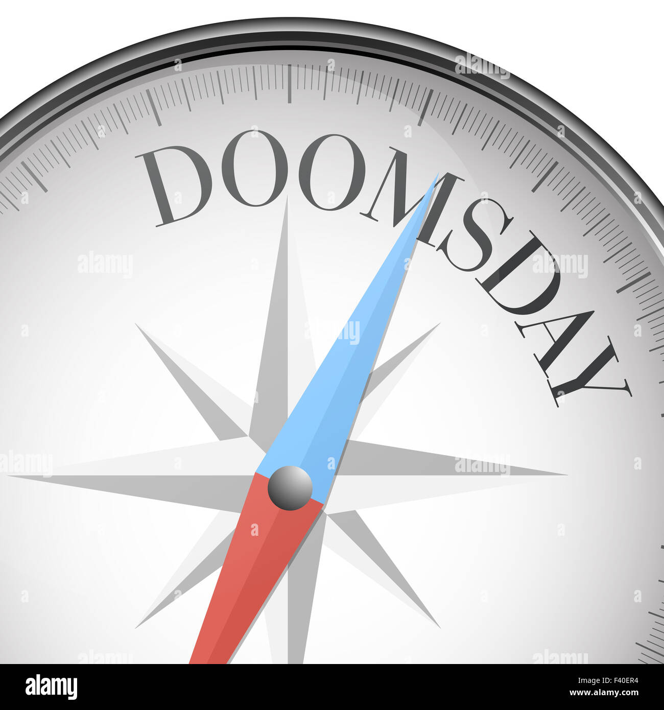 Kompass-Doomsday Stockfoto