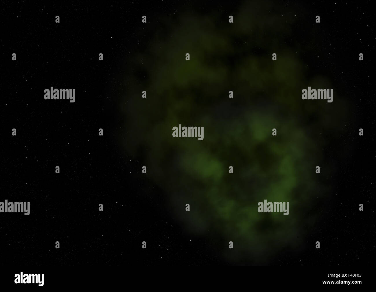 Als Nebel schien Stockfoto