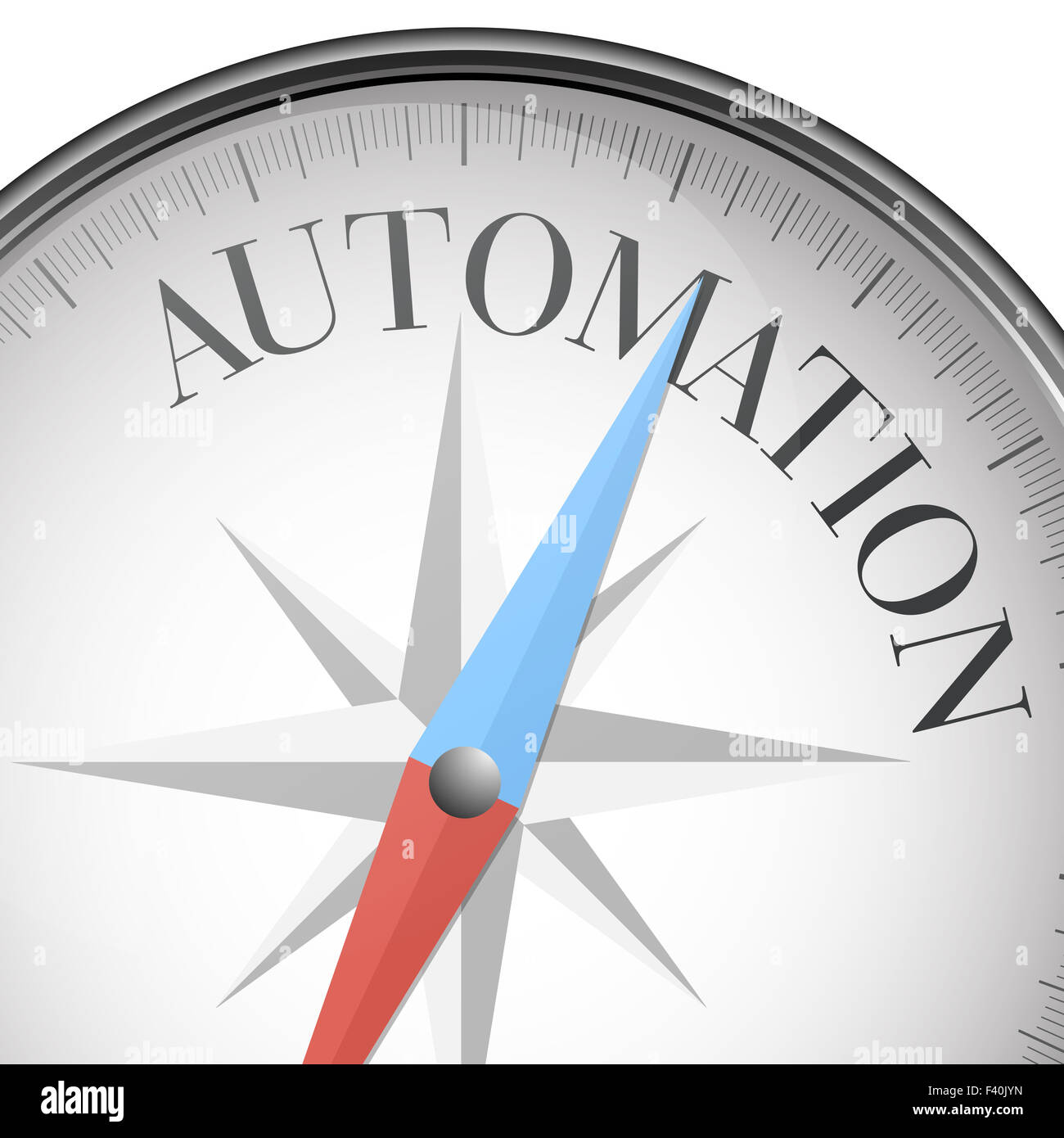 Kompass-Automatisierung Stockfoto