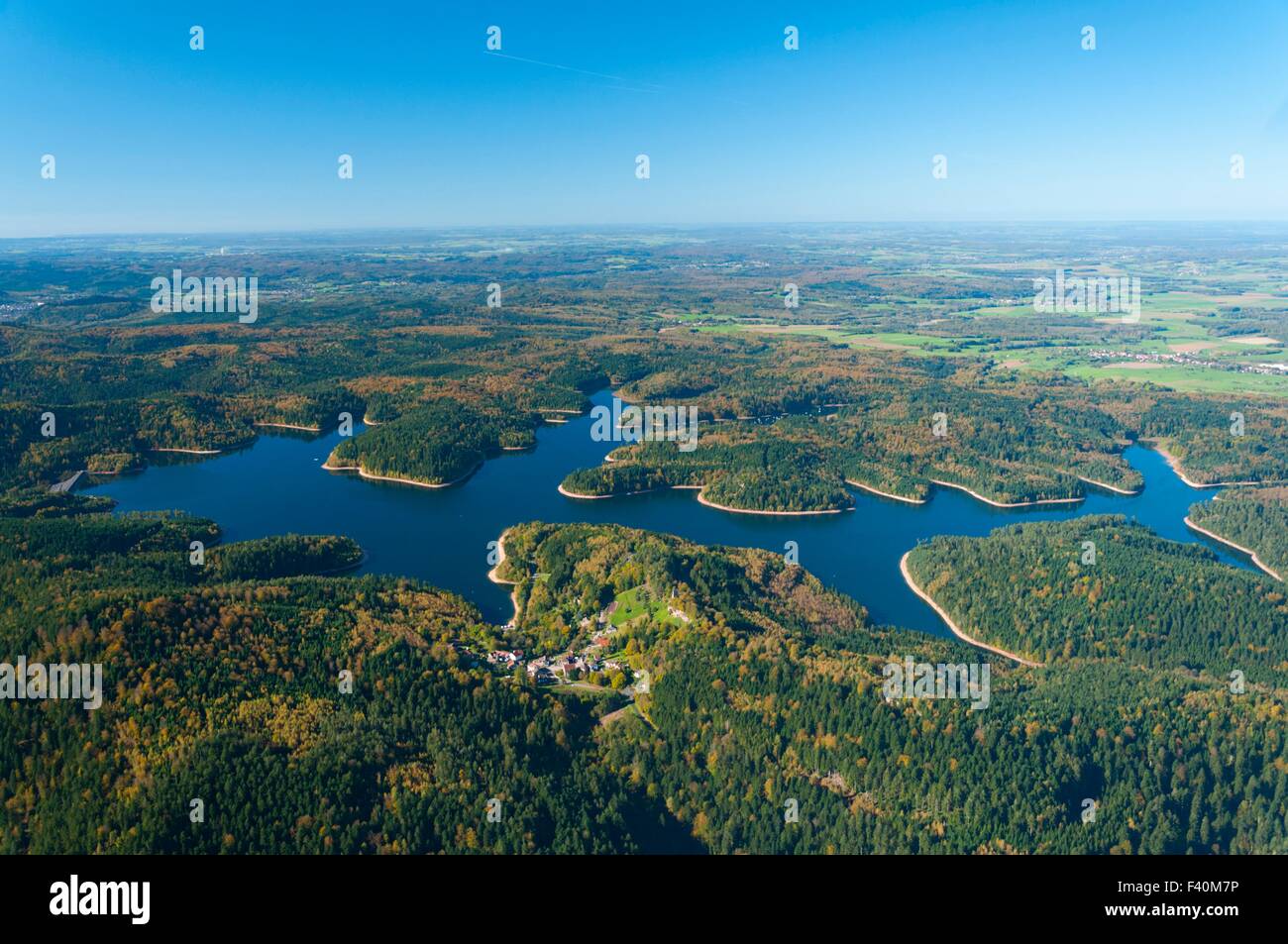 Frankreich, Meurthe-et-Moselle (54), See De La Pierre-Percee (Luftbild) / / Meurthe-et-Moselle (54), Lac De La Pierre-Percee (V Stockfoto