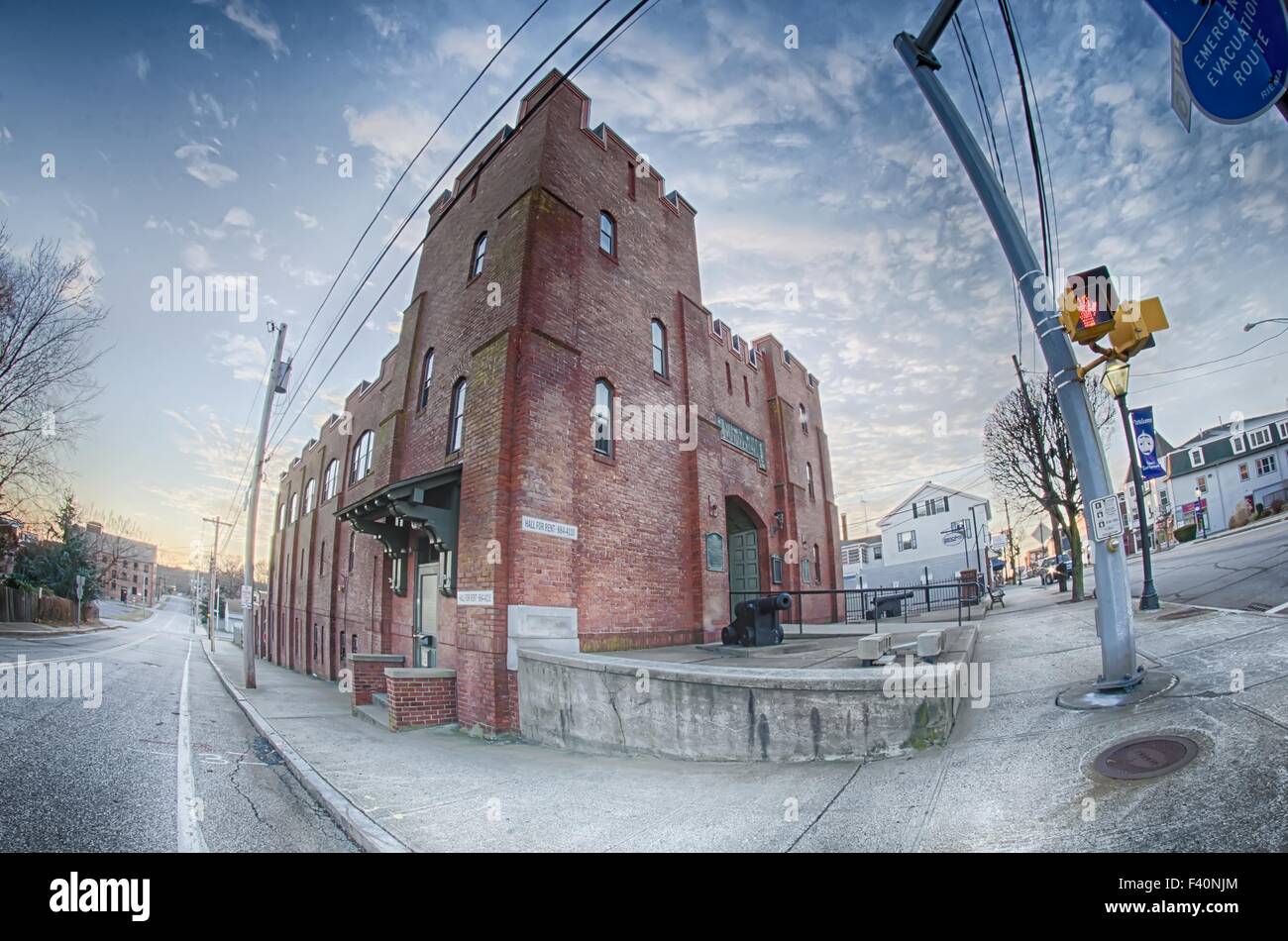 Stadt von Greenwich Oststraße Szenen Stockfoto