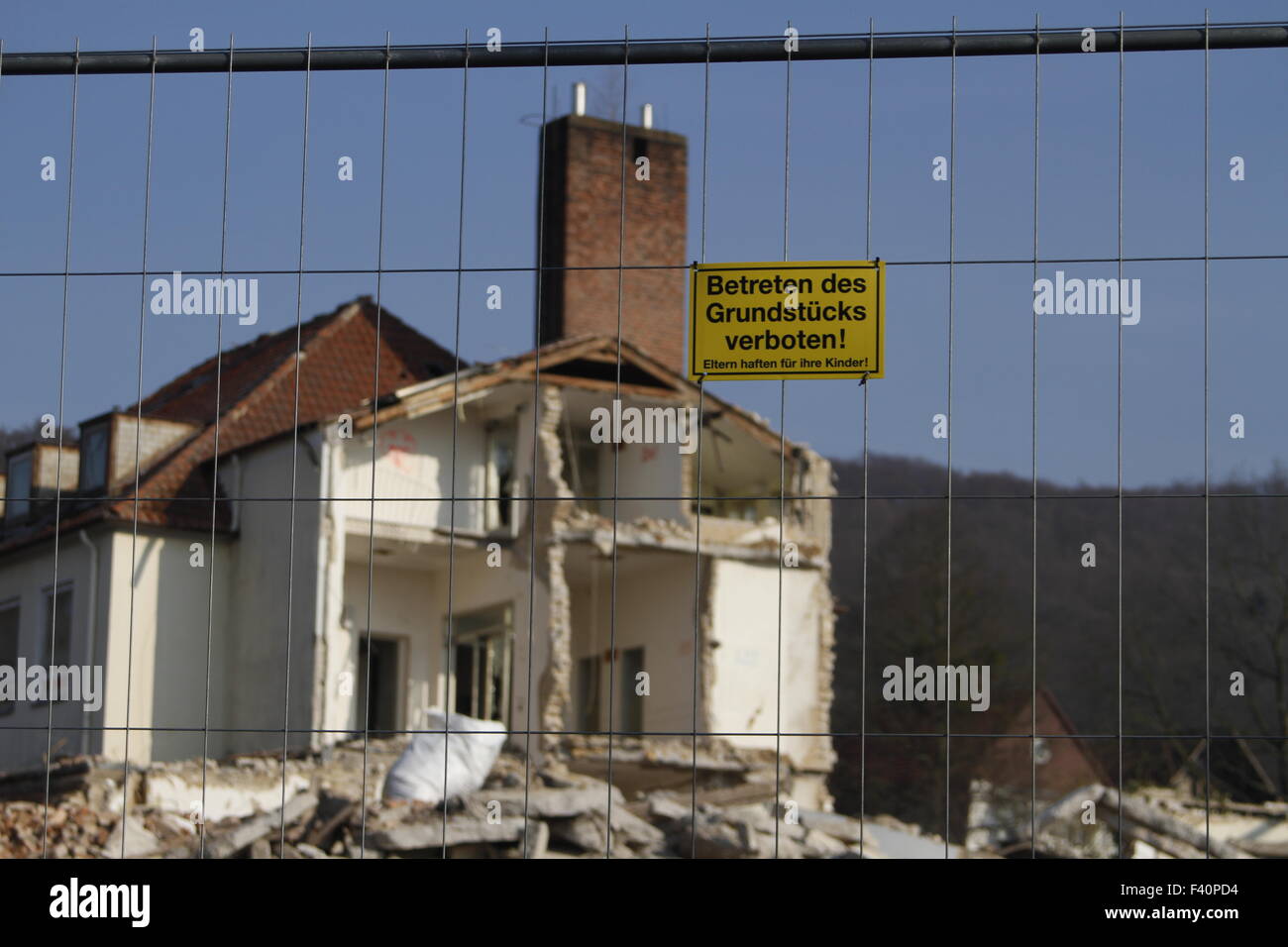 Teilerschlossen Stockfoto