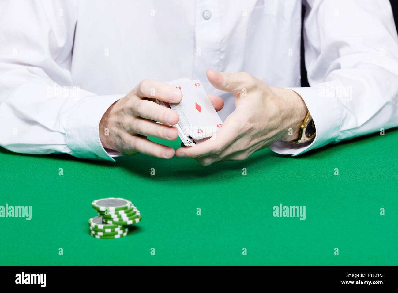 Kartenspieler Stockfoto