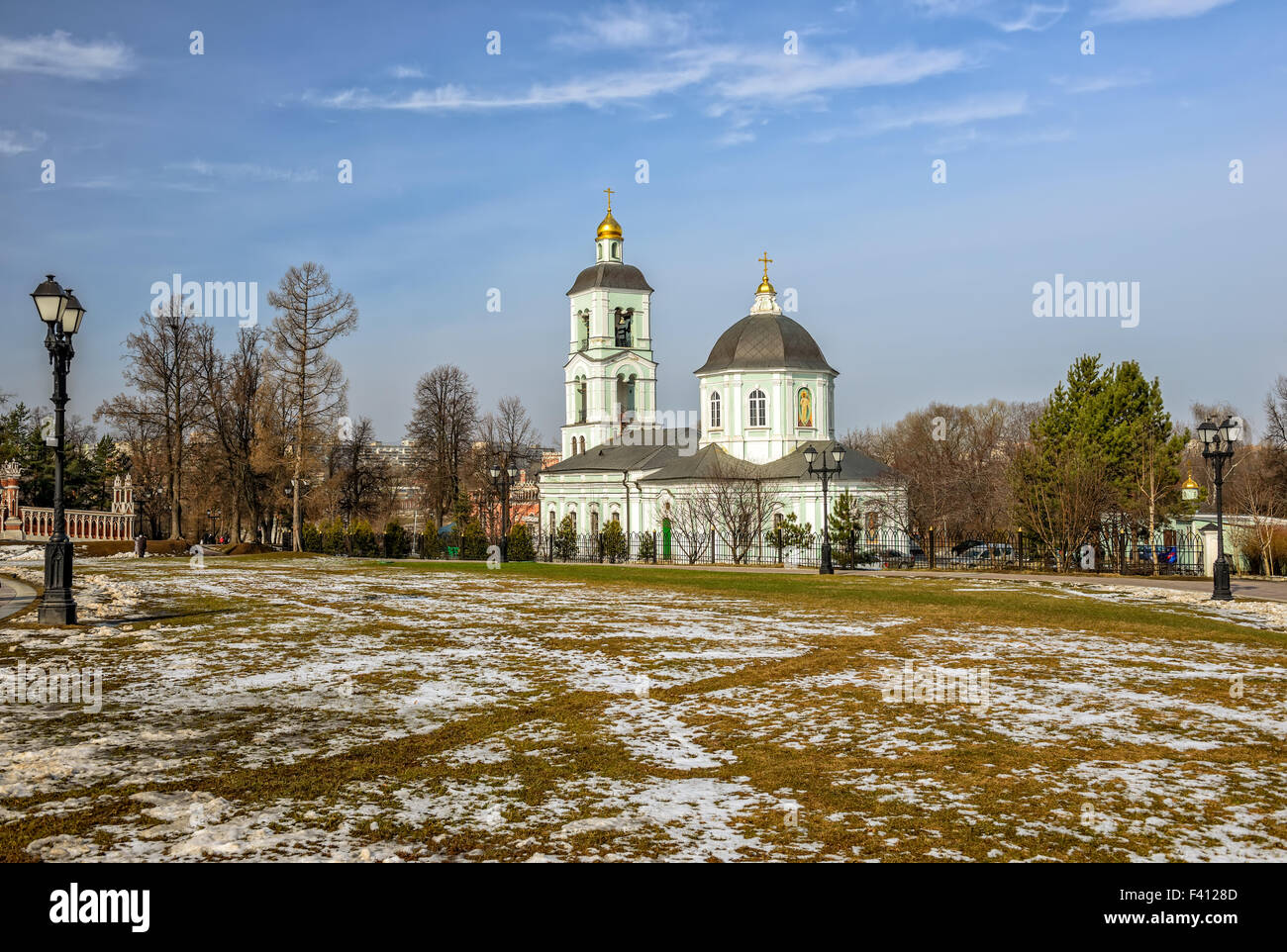 Kirche in Moskau park Stockfoto
