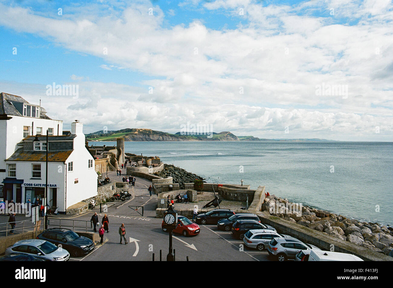 Lyme Regis und Lyme Bay an der Küste von Dorset UK Stockfoto