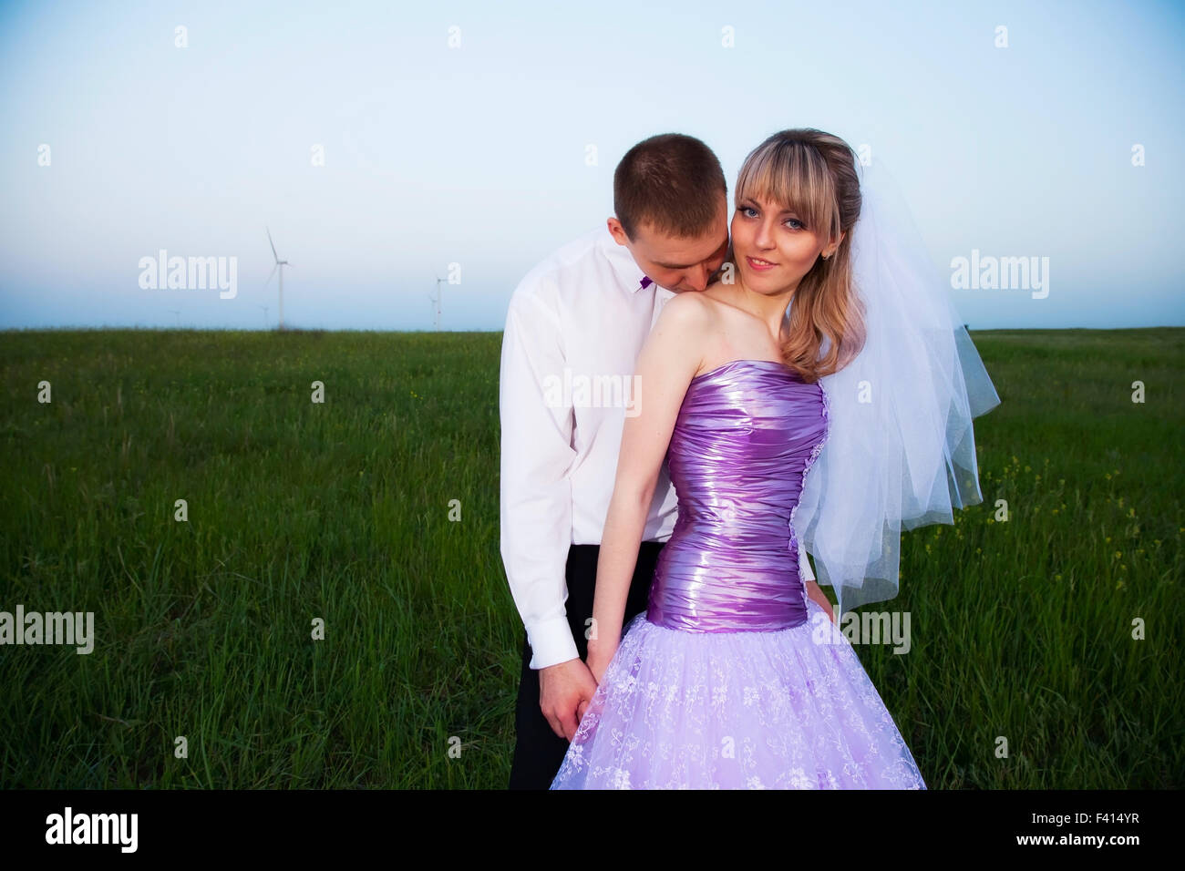 frisch verheiratet Stockfoto