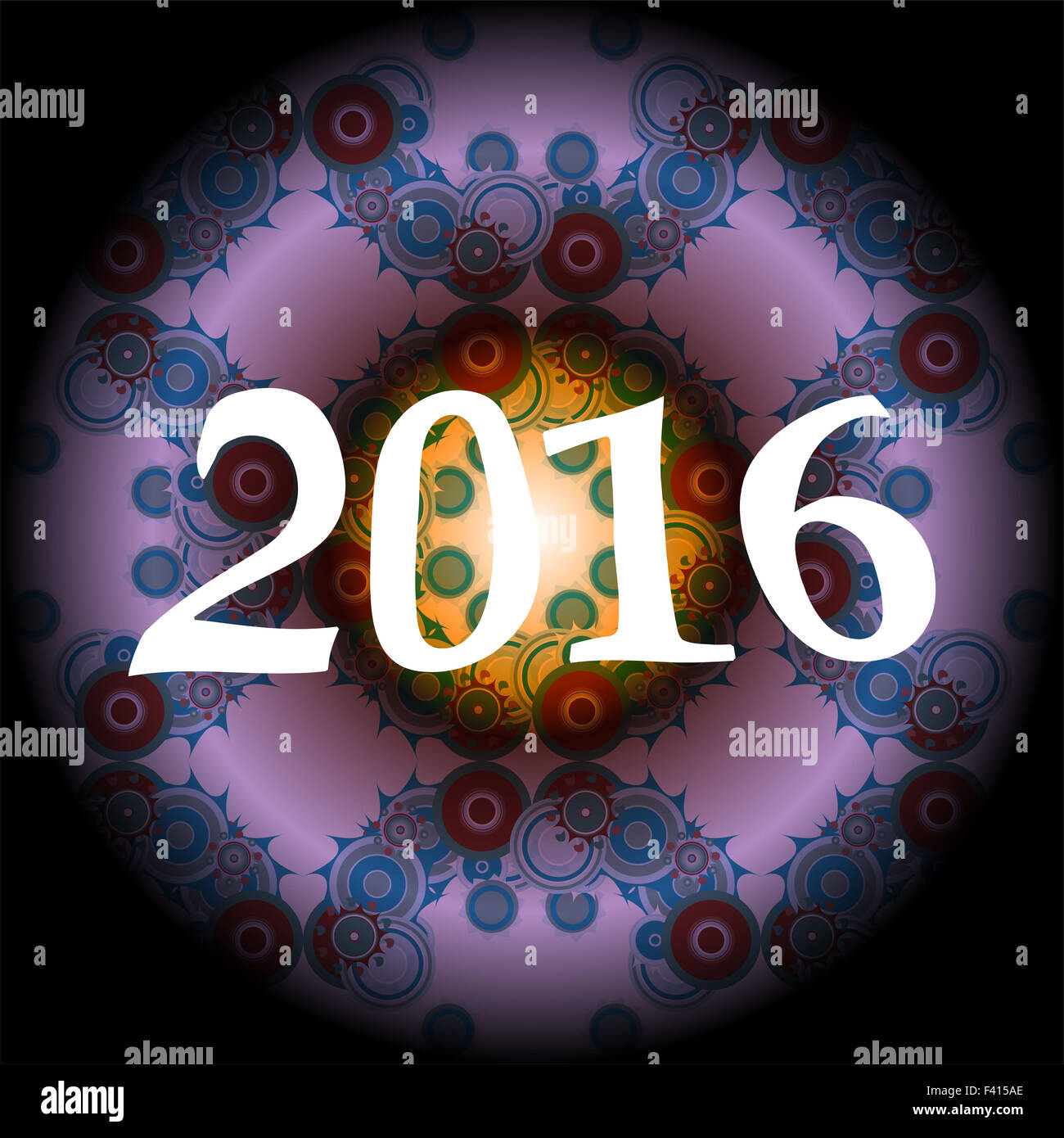 2016 kreative Grußkarte design Stockfoto