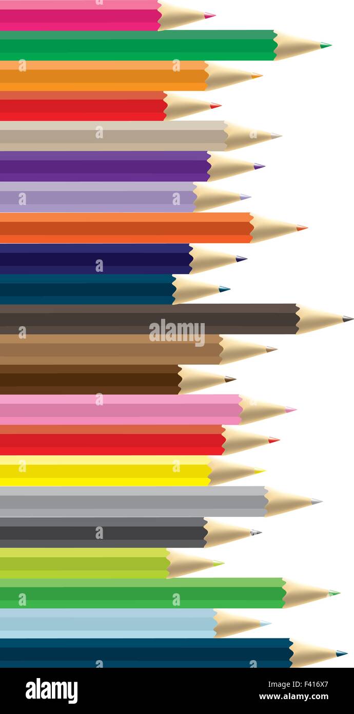 Bleistifte-Hintergrund Stock Vektor
