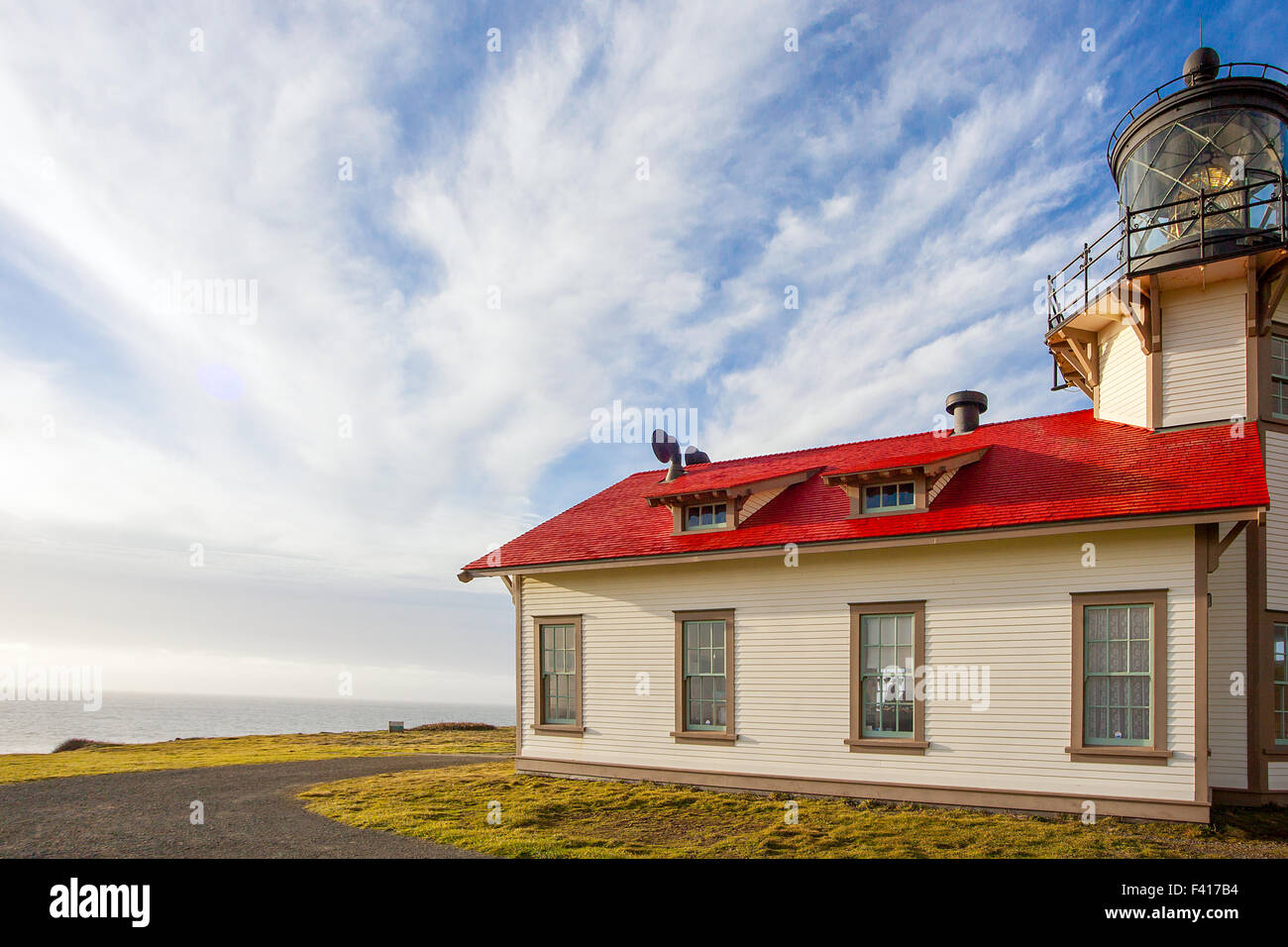 Leuchtturm in Mendocino, Kalifornien Stockfoto